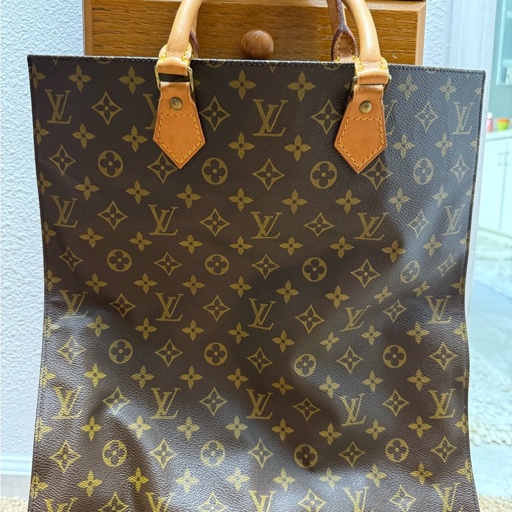 Louis Vuitton Brown and Tan Tote Bag